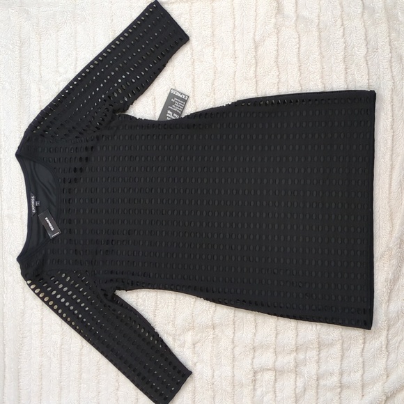 Express Cut Out "Fishnet" Dress - Picture 14 of 17